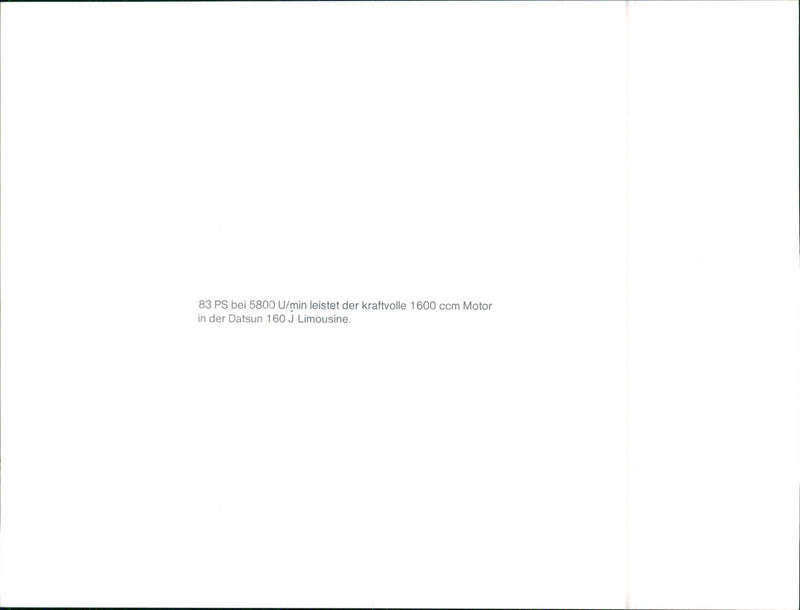 Datsun 160J Sedan - Vintage Photograph