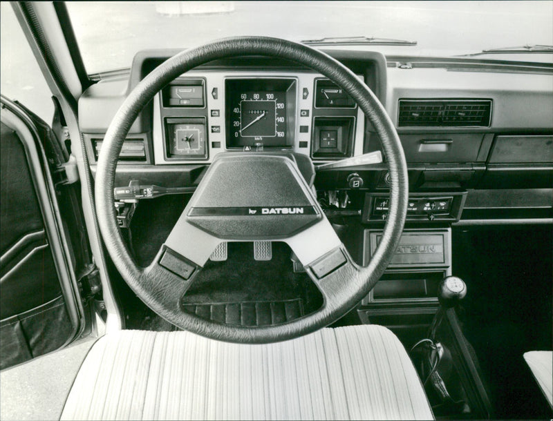 Datsun Pick-up, Cockpit - Vintage Photograph