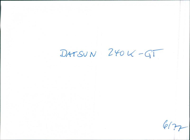 Datsun 240 K-GT - Vintage Photograph
