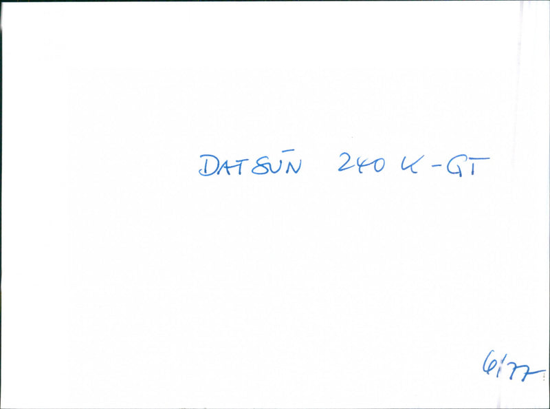 Datsun 240 K-GT - Vintage Photograph