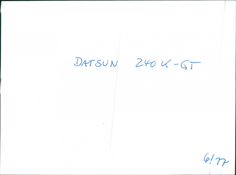 Datsun 240 K-GT - Vintage Photograph