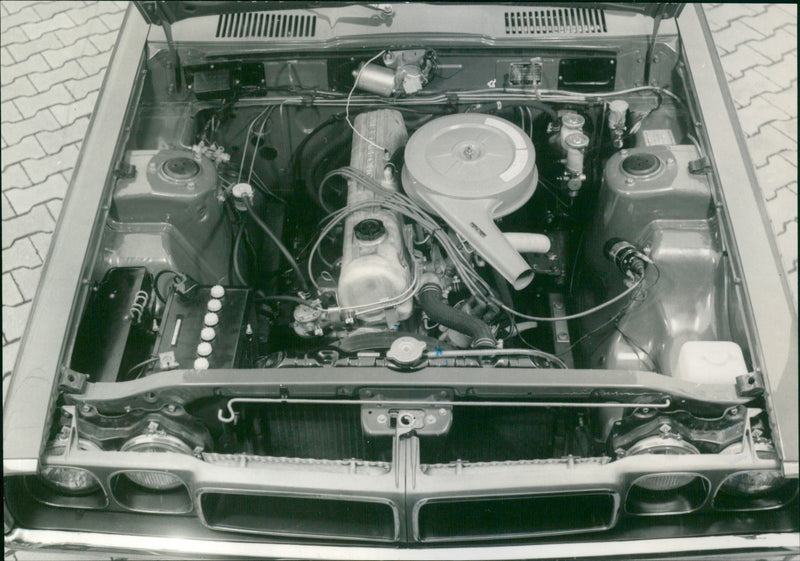 Datsun 240 K-GT, Engine - Vintage Photograph