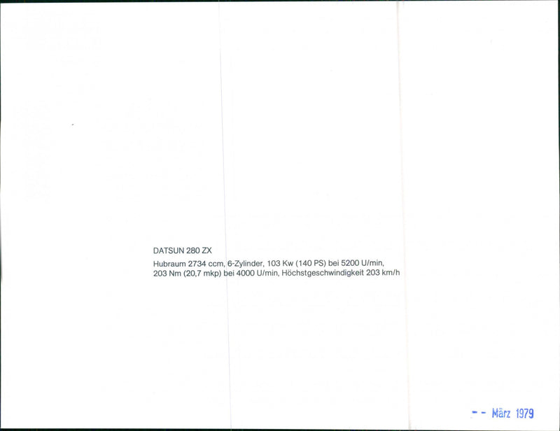 Datsun 280 ZX - Vintage Photograph