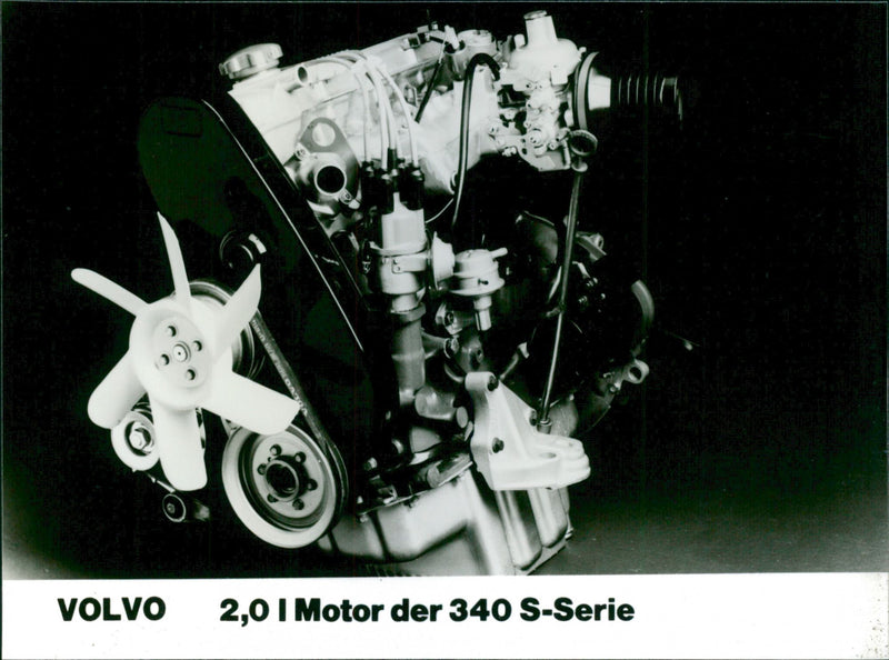 Volvo 2.0 Engine of 340 S Series - Vintage Photograph