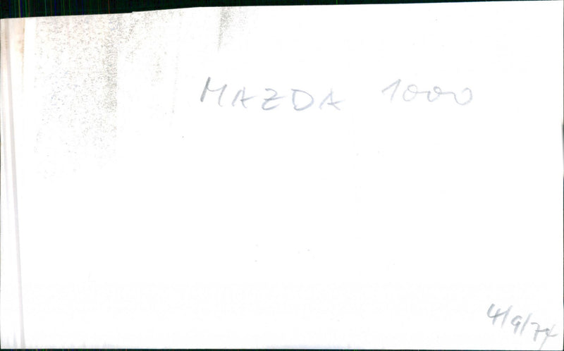 Mazda 1000 - Vintage Photograph