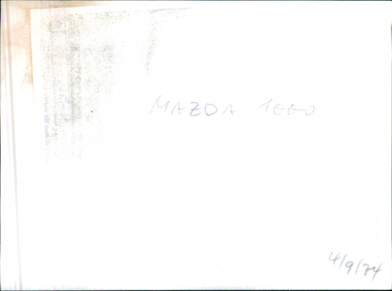 Mazda 1000 - Vintage Photograph
