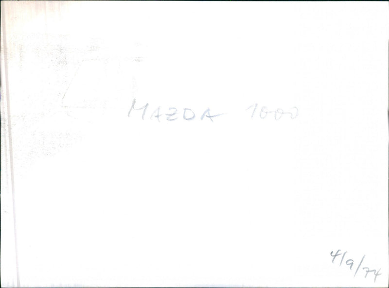 Mazda 1000 - Vintage Photograph