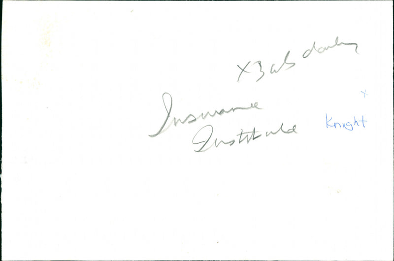 John Knight - Vintage Photograph