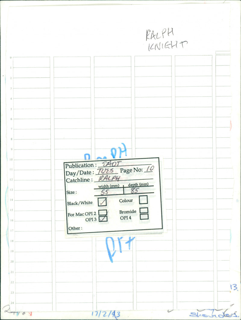 Ralph Knight - Vintage Photograph