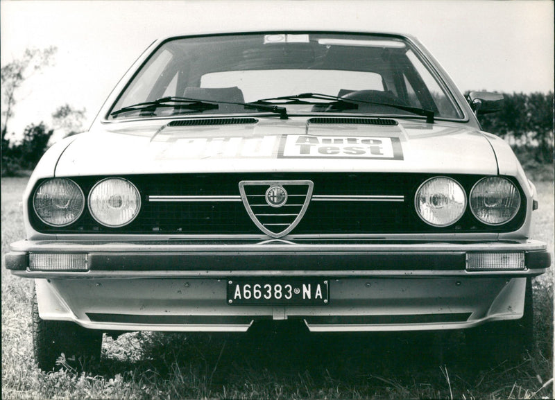 Alfa Romeo Test Car - Vintage Photograph