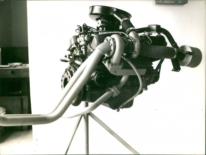 Cars engine - Vintage Photograph