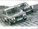 BMW 525 and Mercedes Benz - Vintage Photograph