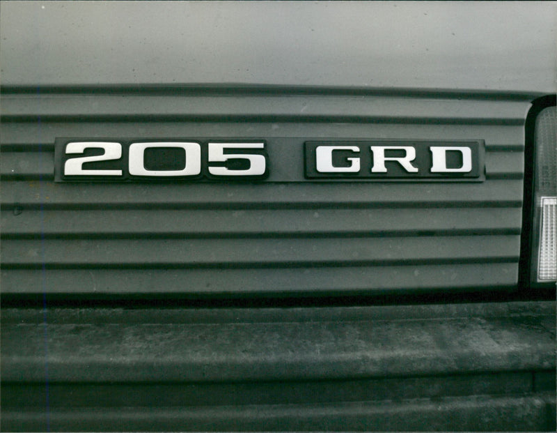 Peugeot 205 - Vintage Photograph