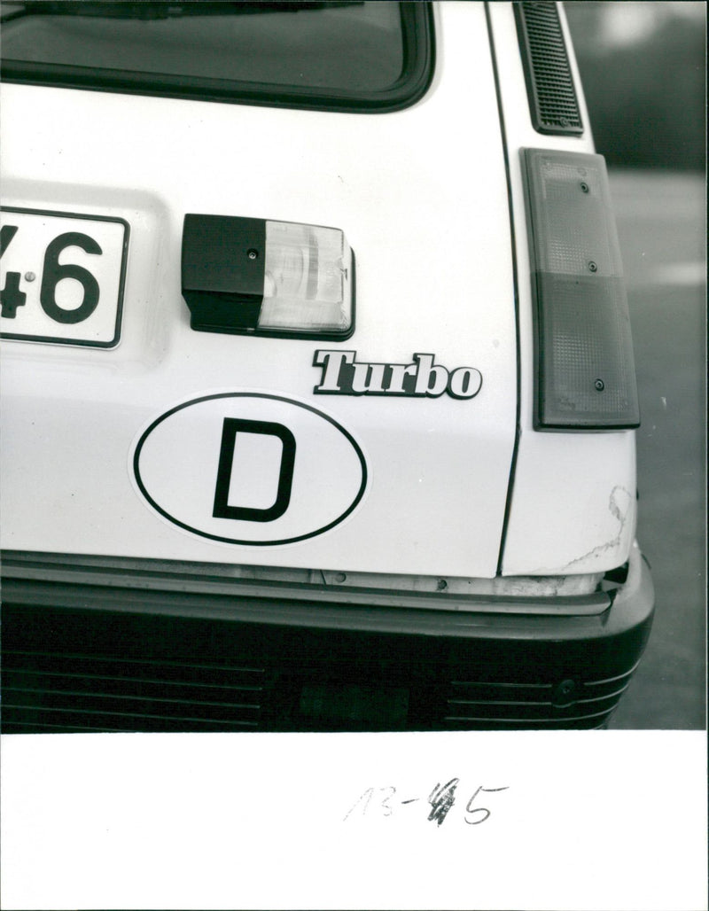 Renault 5 Alpine Turbo - Vintage Photograph