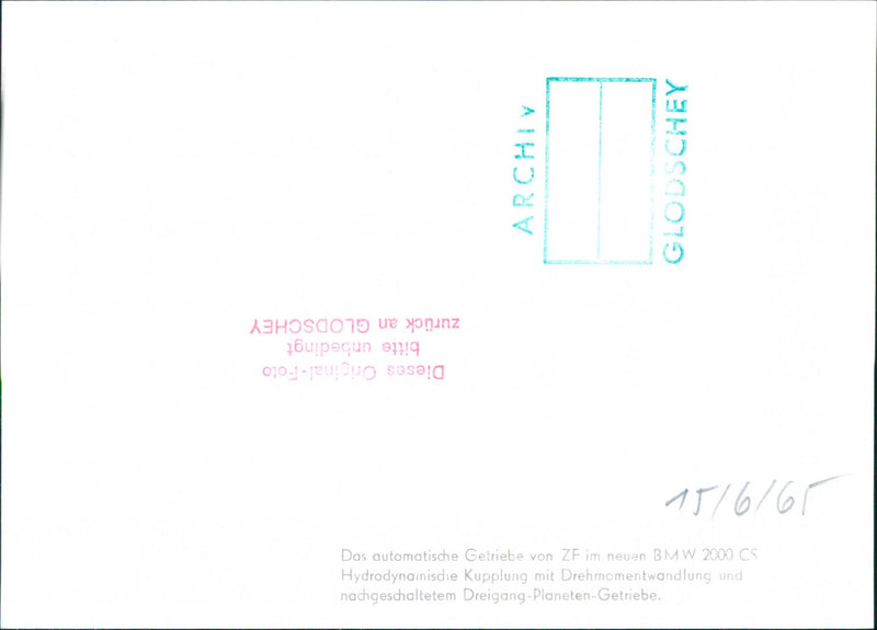 BMW 2000 CS - Vintage Photograph