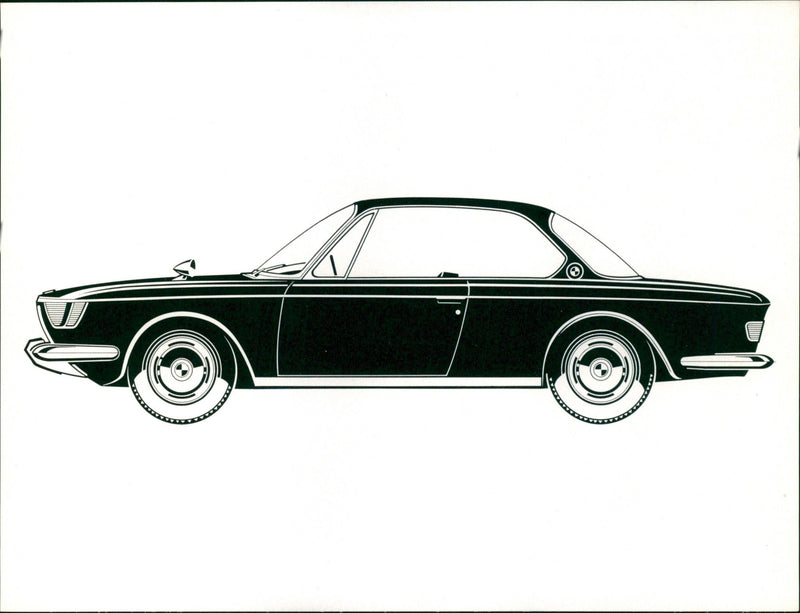 BMW 2000 CS Coupe 1965 - Vintage Photograph