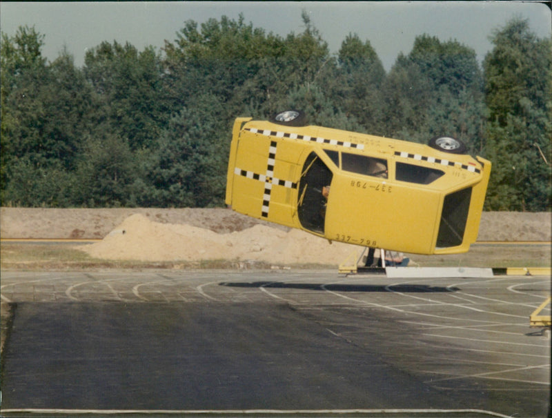 Volkswagen Golf Crash Test - Vintage Photograph