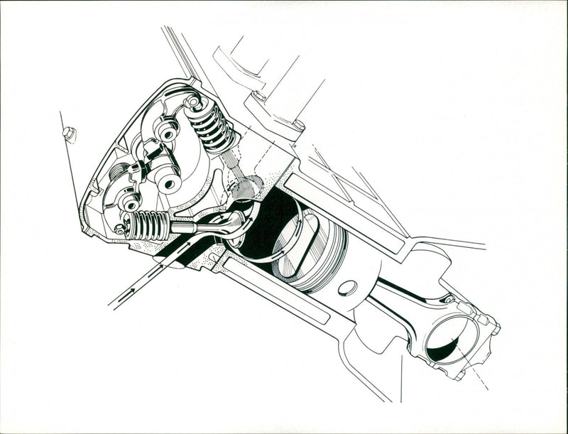 BMW Combustion Engine - Vintage Photograph