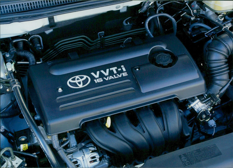 2002 Toyota Corolla's engine - Vintage Photograph