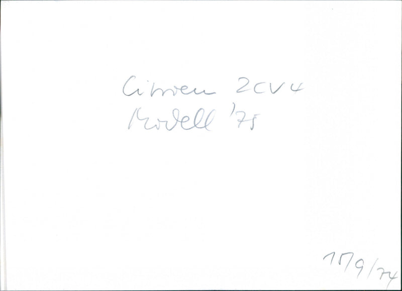 Citroën 2CV4 Model '75 - Vintage Photograph