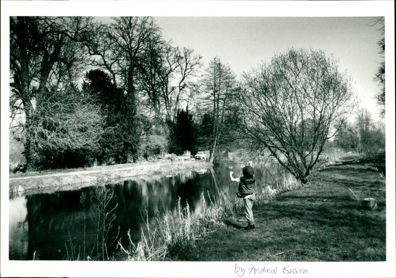 Fishing - Vintage Photograph