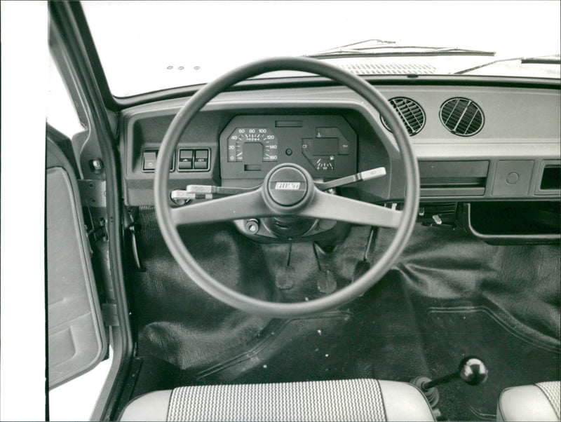 Fiat dashboard - Vintage Photograph