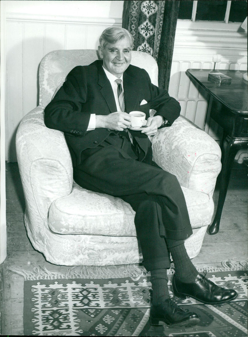 Aneurin Bevan at his home, Asheridge Farm, near Chesham, Buckinghamshire - Vintage Photograph