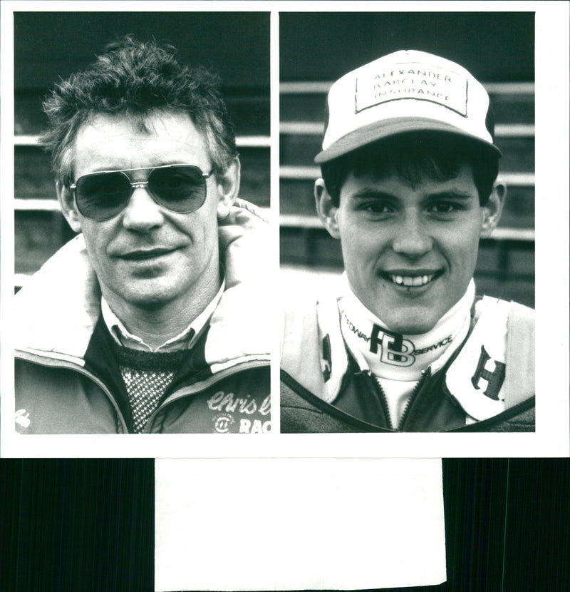 John Louis  and son, Chris - Vintage Photograph