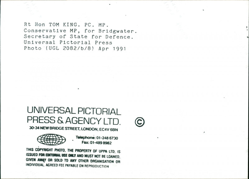 Tom King - Vintage Photograph