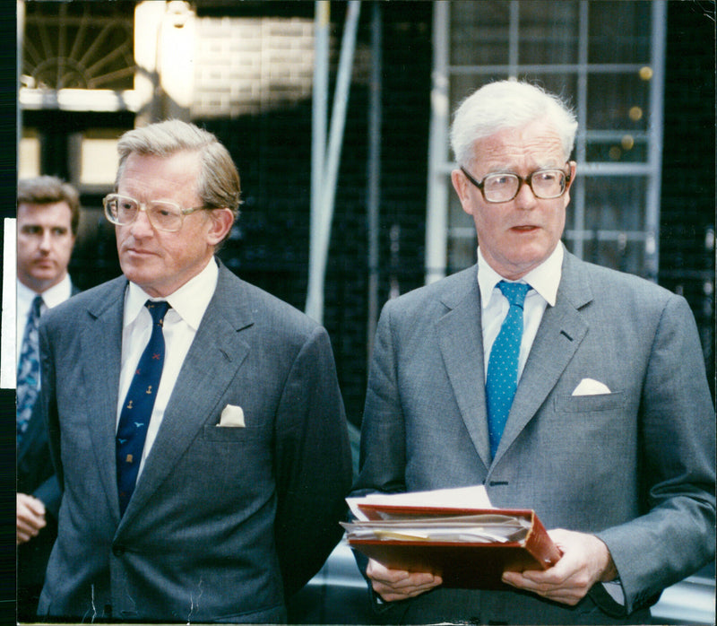Tom King and Douglas Hurd - Vintage Photograph