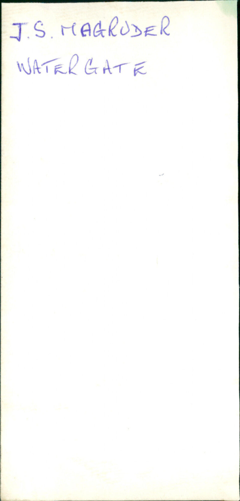 Jeb Stuart Magruder - Vintage Photograph