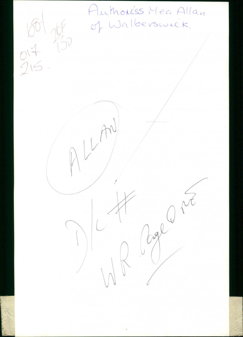 Mea Allan - Vintage Photograph