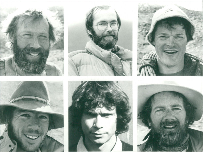 Chris Bonington and the rest of the British Everest Attempt Team. - Vintage Photograph