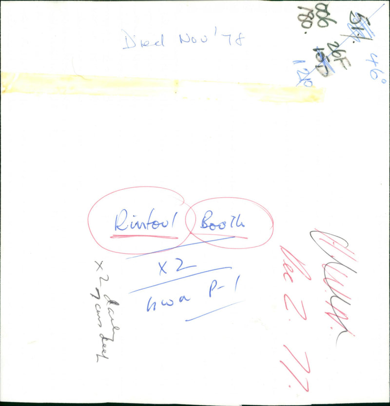 Rintoul Booth - Vintage Photograph