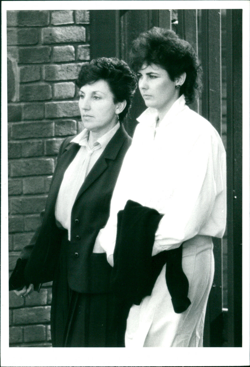 Mrs Mary Mugford and Daughter Julie Mugford - Vintage Photograph