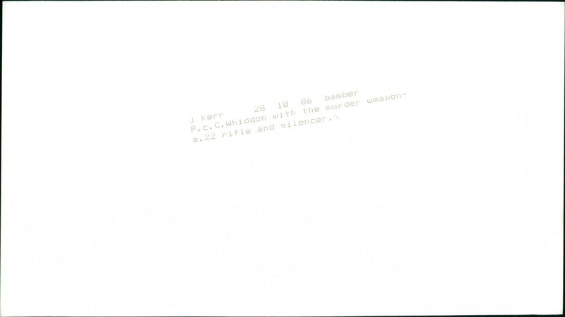 PC Chris Whiddon - Vintage Photograph