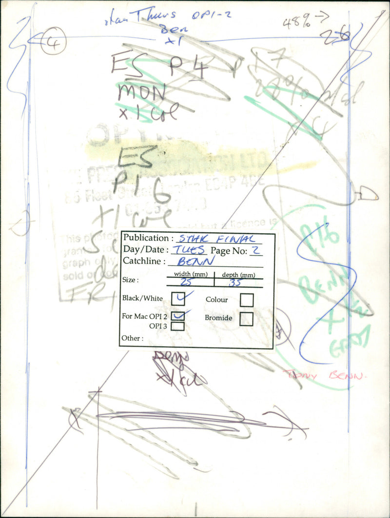 Anthony Wedgwood Benn - Vintage Photograph