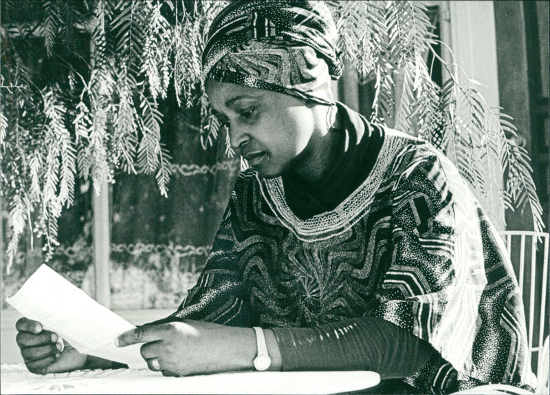 A Scene from the Film "I Shall Never Lose Hope" with Winnie Mandela - Vintage Photograph