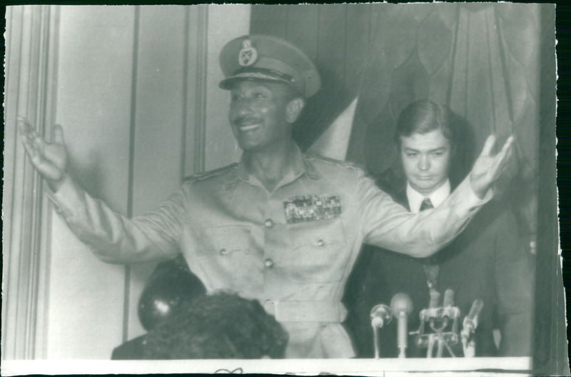 Anwar Sadat - President of Egypt - Vintage Photograph