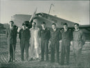 Antarctic Expedition: The Swedish air detachment photographed in Västerås - Vintage Photograph
