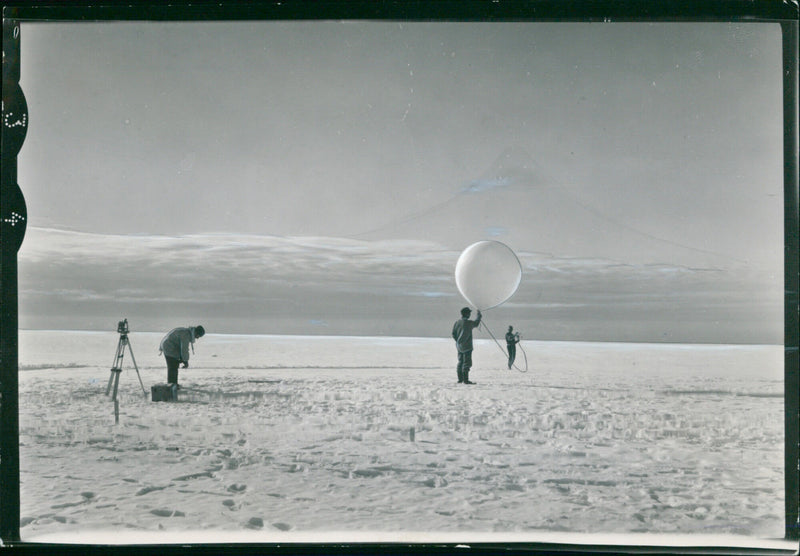 Weather observation Antarctic Expedition - Vintage Photograph