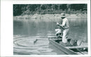 Gar Fishing - Vintage Photograph