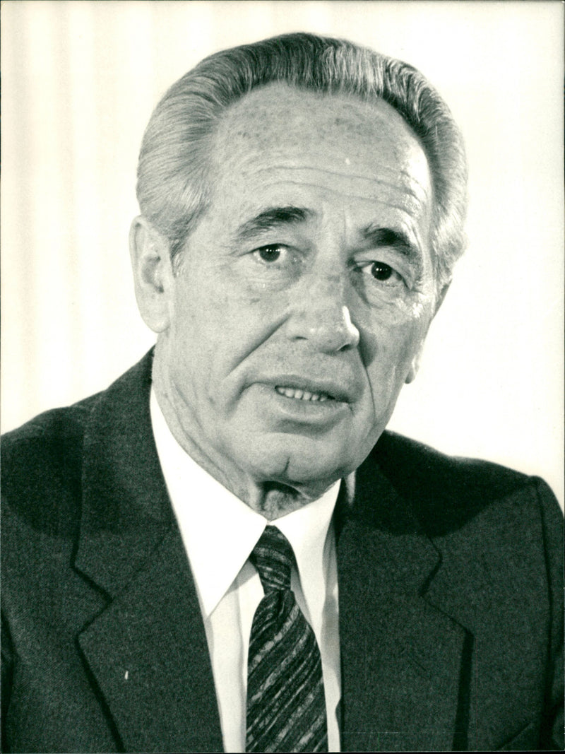 Shimon Peres - Vintage Photograph