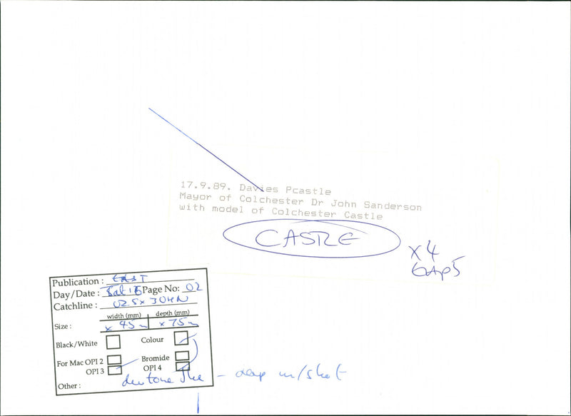 1989 MODEL JOHN WHITE - Vintage Photograph