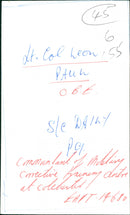 Lieutenant Colonel Leon Paul - Vintage Photograph