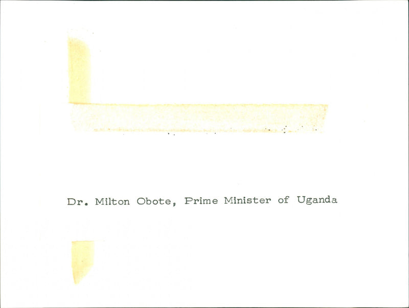 Apollo Milton Obote - Vintage Photograph