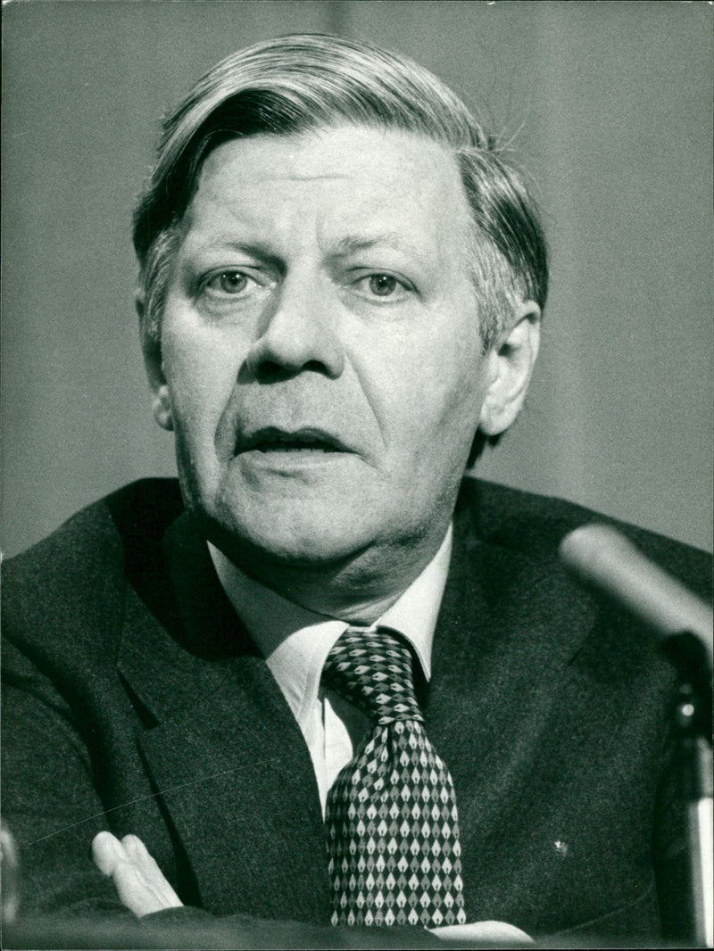 Helmut Schmidt - Vintage Photograph