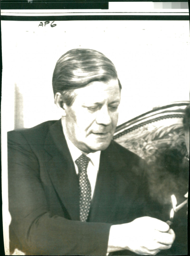 Helmut Schmidt - Vintage Photograph