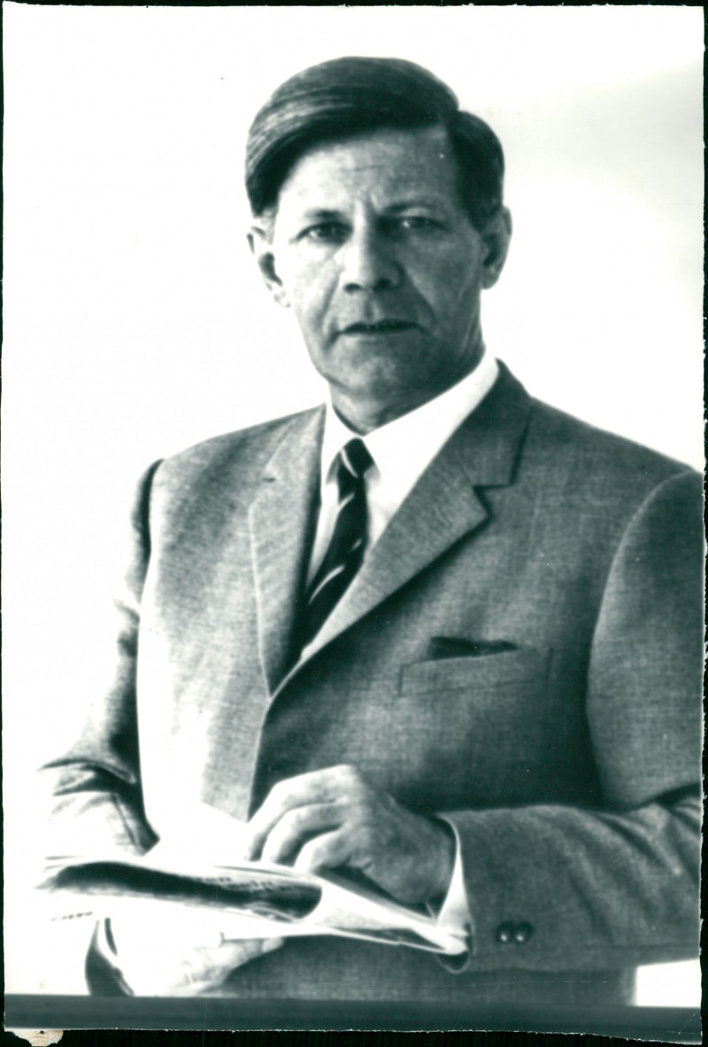 Helmut Schmidt - Vintage Photograph