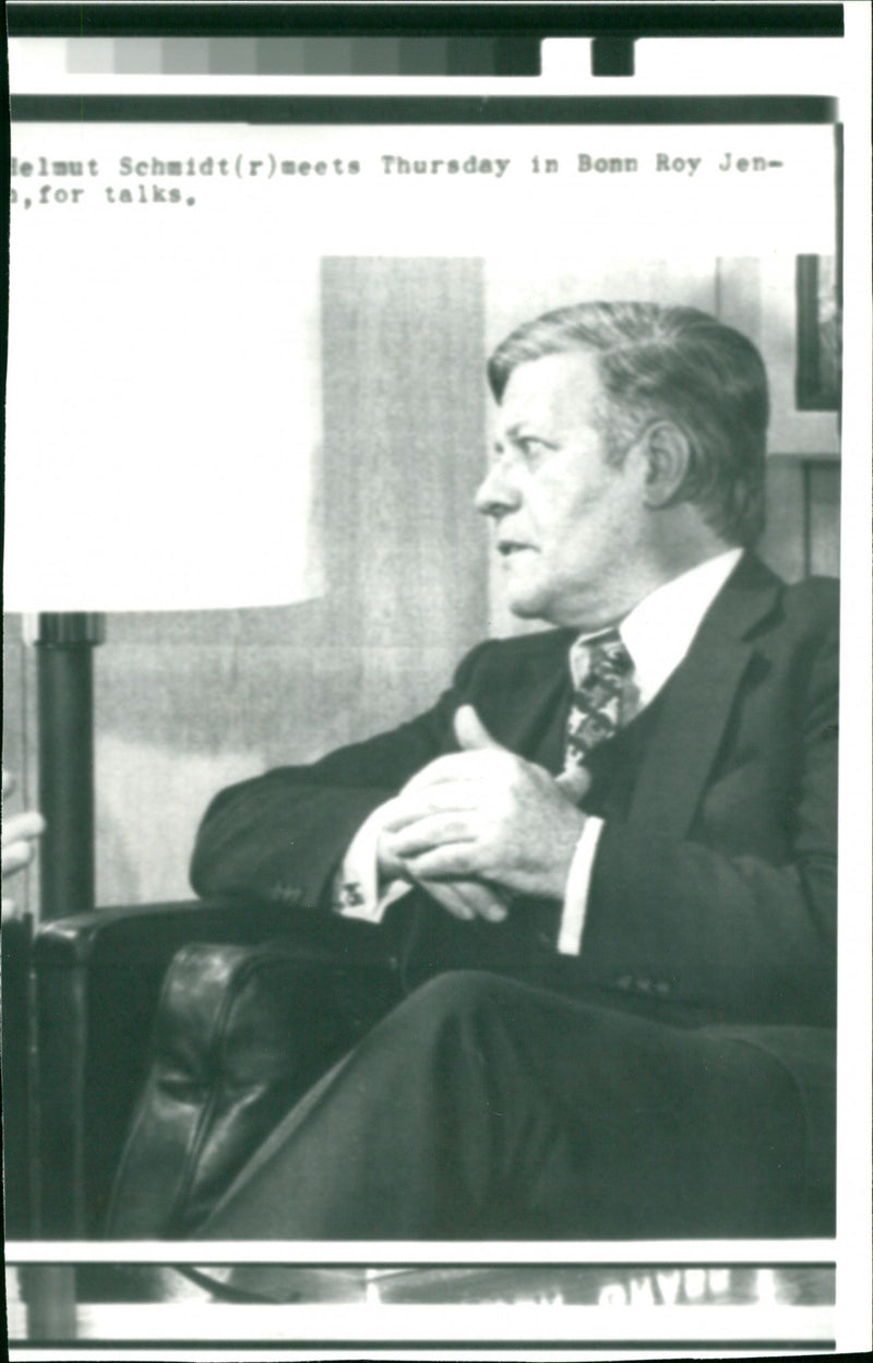 Helmut Schmidt - Vintage Photograph